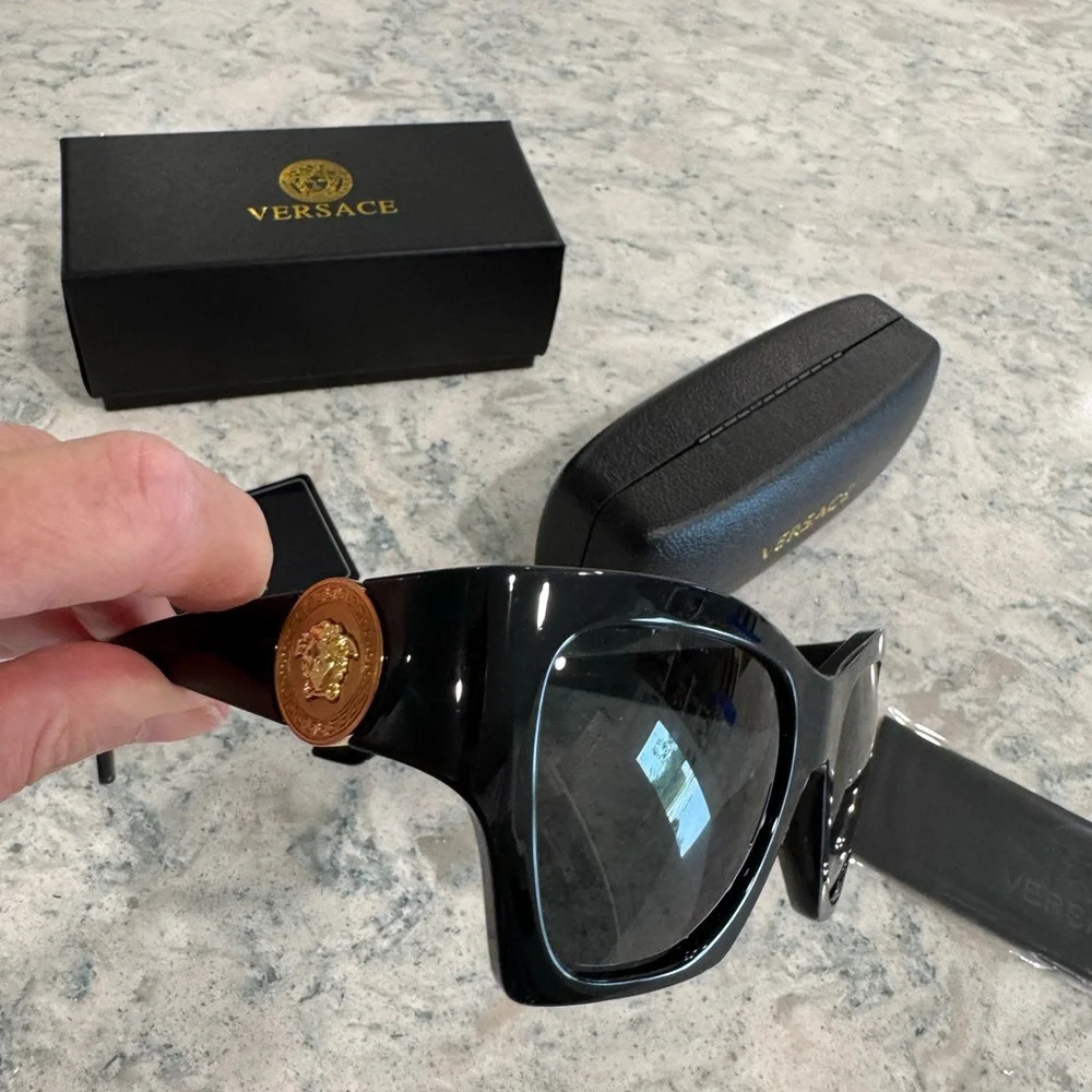 Versace Black Sunglasses - Picture 3 of 10